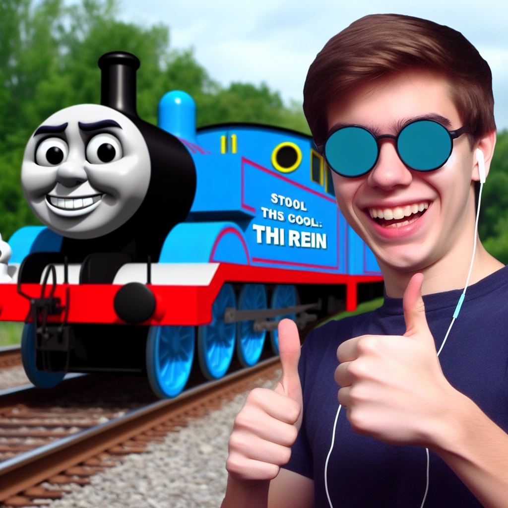 a cool train meme